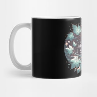 "Maple Whispers" - Tranquil Maple Leafs Nighttime Design Mug